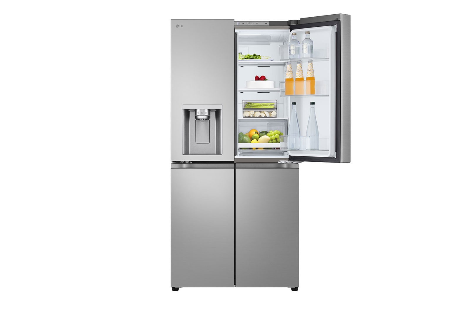 LG SLIM Multi-Door Kühlschrank (E, 506L, 179cm hoch) mit Eis-, Crushed Ice- und Wasserspender & internem Wassertank | GML861PYPE, GML861PYPE