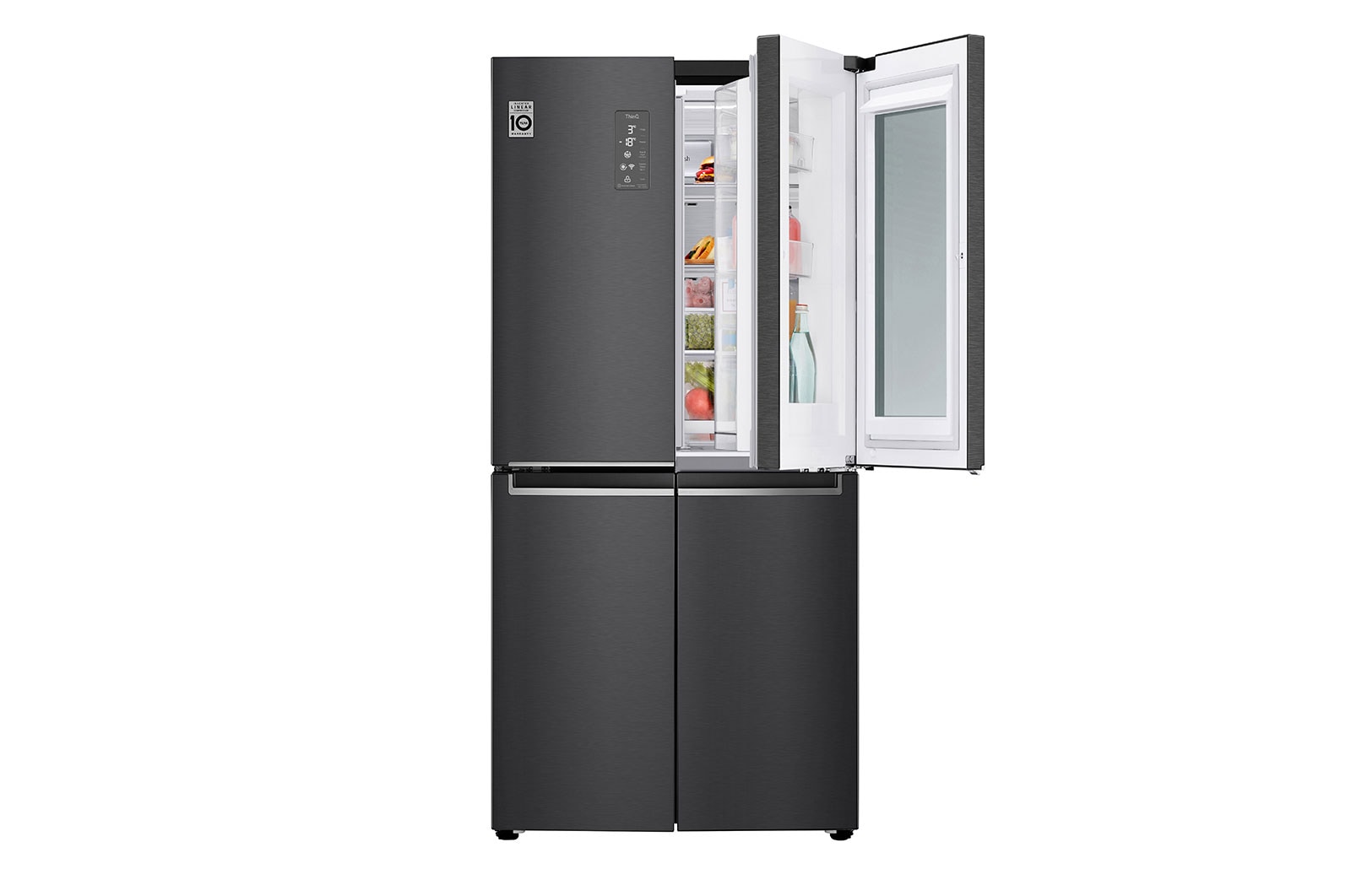 LG Multi-Door Kühlschrank mit InstaView® (E, 530L, 178,7 cm hoch) | GMQ844MC5E, GMQ844MC5E