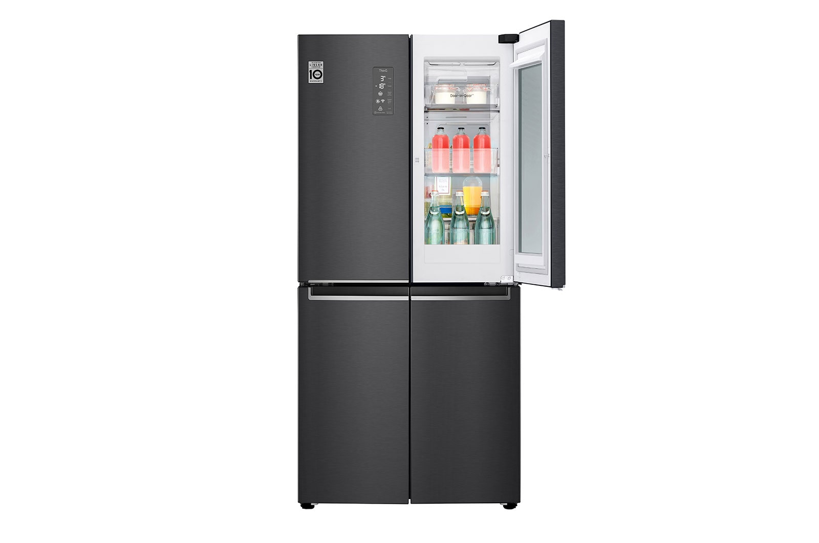 LG Multi-Door Kühlschrank mit InstaView® (E, 530L, 178,7 cm hoch) | GMQ844MC5E, GMQ844MC5E