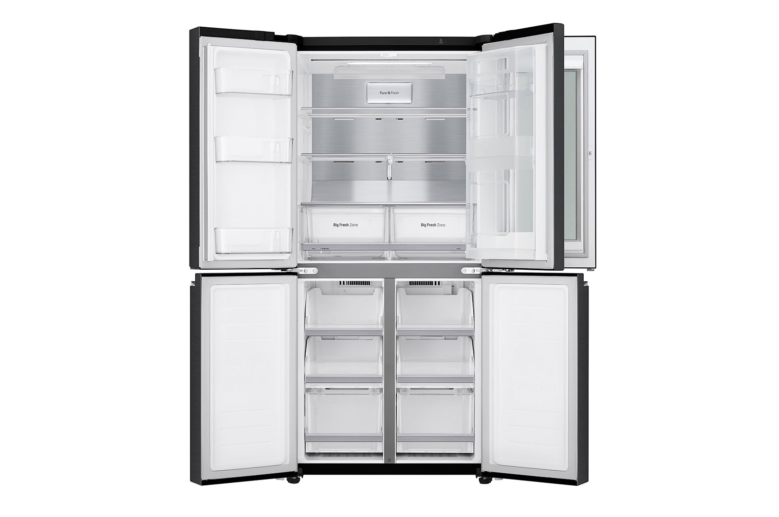 LG Multi-Door Kühlschrank mit InstaView® (E, 530L, 178,7 cm hoch) | GMQ844MC5E, GMQ844MC5E