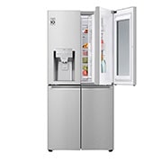 LG Multi-Door mit InstaView Door-in-Door®  | Eis-, Crushed Ice- und Wasserspender  | ​508​ Liter Kapazität | Energieeffizienzklasse ​F​ | Interner Wassertank 4L | Brushed Steel | ​GMX844BSBF, GMX844BSBF