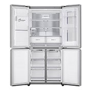 LG Multi-Door mit InstaView Door-in-Door®  | Eis-, Crushed Ice- und Wasserspender  | ​508​ Liter Kapazität | Energieeffizienzklasse ​F​ | Interner Wassertank 4L | Brushed Steel | ​GMX844BSBF, GMX844BSBF