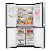 LG Multi-Door Kühlschrank mit InstaView Door-in-Door® (F, 508L,178,7cm hoch) mit Festwasseranschluss, Eis- & Wasserspender |  ​GMX844MC6F, GMX844MC6F