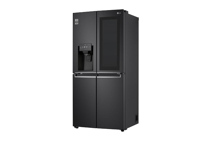 LG Multi-Door Kühlschrank mit InstaView Door-in-Door® (EEK F, 508L,178,7cm hoch) mit 4L internem Wassertank, Eis- & Wasserspender | GMX844MCBF, GMX844MCBF