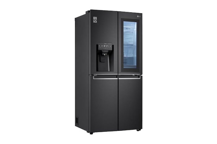 LG Multi-Door Kühlschrank mit InstaView Door-in-Door® (EEK F, 508L,178,7cm hoch) mit 4L internem Wassertank, Eis- & Wasserspender | GMX844MCBF, GMX844MCBF