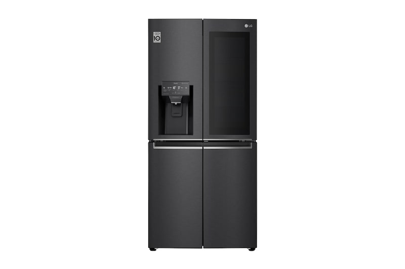 LG Multi-Door Kühlschrank mit InstaView Door-in-Door® (F, 508L,178,7cm hoch) mit 4L internem Wassertank, Eis- & Wasserspender | GMX844MCBF, GMX844MCBF