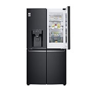 LG Multi-Door mit InstaView Door-in-Door ®  | Eis-, Crushed Ice- und Wasserspender  | 638 Liter Kapazität | Energieeffizienzklasse F | Festwasseranschluss | Matte Black Steel | GMX945MC9F, GMX945MC9F