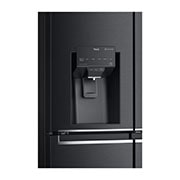 LG Multi-Door mit InstaView Door-in-Door® | Craft Ice Kugeln | Eis-, Crushed Ice- und Wasserspender | 638 Liter Kapazität | Energieeffizienzklasse F | Festwasseranschluss | Matte Black Steel | GMX945MCCF, GMX945MCCF