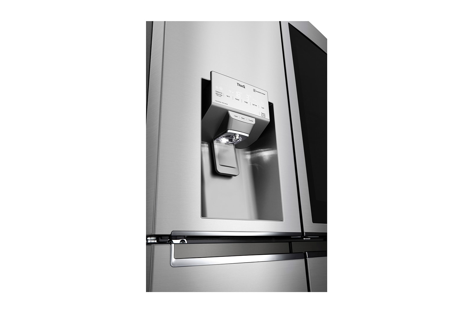 LG Multi-Door mit InstaView Door-in-Door ®  | Eis-, Crushed Ice- und Wasserspender | 638 Liter Kapazität | Energieeffizienzklasse F | Festwasseranschluss | Edelstahl | GMX945NS9F , GMX945NS9F