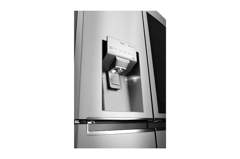 LG Multi-Door mit InstaView Door-in-Door ® | Eis-, Crushed Ice- und Wasserspender | 638 Liter Kapazität | EEK F | Festwasseranschluss | Edelstahl | GMX945NS9F , GMX945NS9F