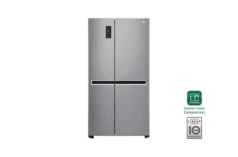 LG Side-by-Side mit 626 Litern Kapazität | Energieeffizienzklasse* F, GSB760PZXZ