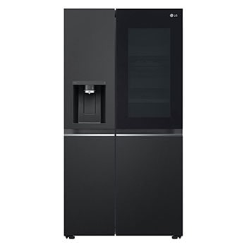 LG Side-by-Side Kühlschrank mit InstaView® (EEK C, 628L, 179cm hoch) mit Eis-, Crushed Ice- und Wasserspender & internem Wassertank | GSGE91EVAC, GSGE91EVAC