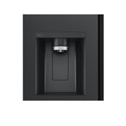 LG Side-by-Side Kühlschrank mit InstaView® (D, 635L, 179cm hoch) mit Eis-, Crushed Ice- und Wasserspender & internem Wassertank | ​GSGV91EVAD, GSGV91EVAD