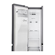 LG Side-by-Side mit Door-in-Door ® | Eis-, Crushed Ice- und Wasserspender | 625 Liter Kapazität | Energieeffizienzklasse E | Interner Wassertank 4L | Steel | GSJ461DIDE, GSJ461DIDE