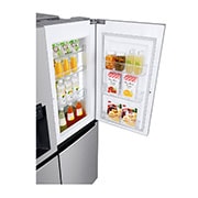 LG Side-by-Side mit Door-in-Door ® | Eis-, Crushed Ice- und Wasserspender | 625 Liter Kapazität | Energieeffizienzklasse E | Interner Wassertank 4L | Steel | GSJ461DIDE, GSJ461DIDE