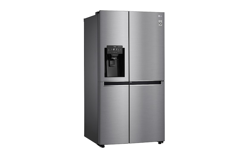 LG Side-by-Side mit Door-in-Door ® | Eis-, Crushed Ice- und Wasserspender | 625 Liter Kapazität | Energieeffizienzklasse E | Interner Wassertank 4L | Steel | GSJ461DIDE, GSJ461DIDE