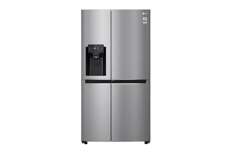 LG Side-by-Side mit Door-in-Door ® | Eis-, Crushed Ice- und Wasserspender | 625 Liter Kapazität | Energieeffizienzklasse E | Festwasseranschluss | Steel | GSJ760PZZE, GSJ760PZZE