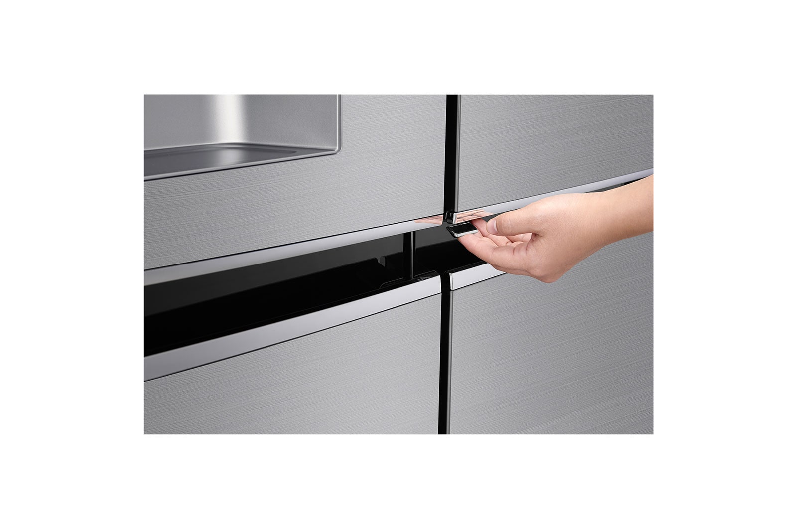 LG Side-by-Side mit Door-in-Door ® | Eis-, Crushed Ice- und Wasserspender | 625 Liter Kapazität | Energieeffizienzklasse E | Festwasseranschluss | Steel | GSJ760PZZE, GSJ760PZZE