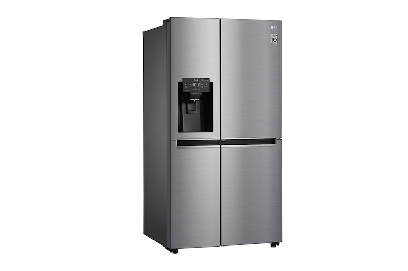 LG Side-by-Side mit Door-in-Door ® | Eis-, Crushed Ice- und Wasserspender | 625 Liter Kapazität | Energieeffizienzklasse E | Festwasseranschluss | Steel | GSJ760PZZE, GSJ760PZZE