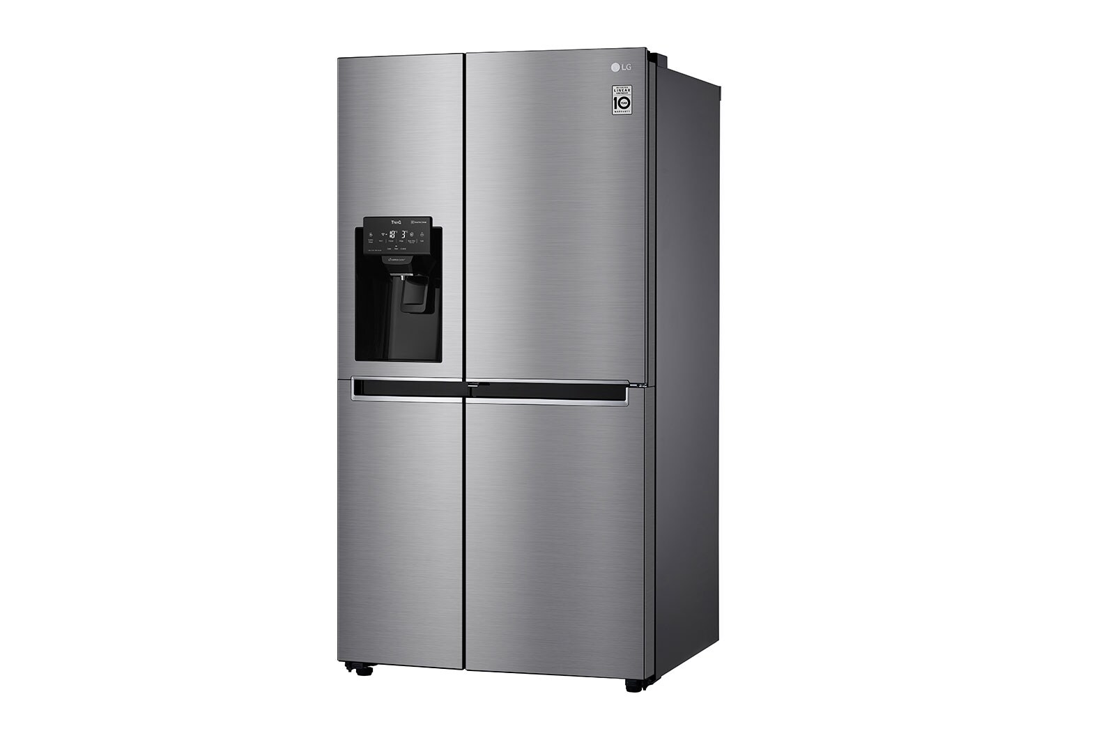 LG Side-by-Side mit Door-in-Door ® | Eis-, Crushed Ice- und Wasserspender | 625 Liter Kapazität | Energieeffizienzklasse E | Festwasseranschluss | Steel | GSJ760PZZE, GSJ760PZZE