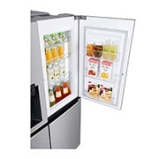 LG Side-by-Side mit Door-in-Door ® | Eis-, Crushed Ice- und Wasserspender | 625 Liter Kapazität | Energieeffizienzklasse E | Festwasseranschluss | Steel | GSJ760PZZE, GSJ760PZZE
