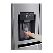 LG Side-by-Side mit Door-in-Door ® | Eis-, Crushed Ice- und Wasserspender | 625 Liter Kapazität | Energieeffizienzklasse E | Festwasseranschluss | Steel | GSJ760PZZE, GSJ760PZZE