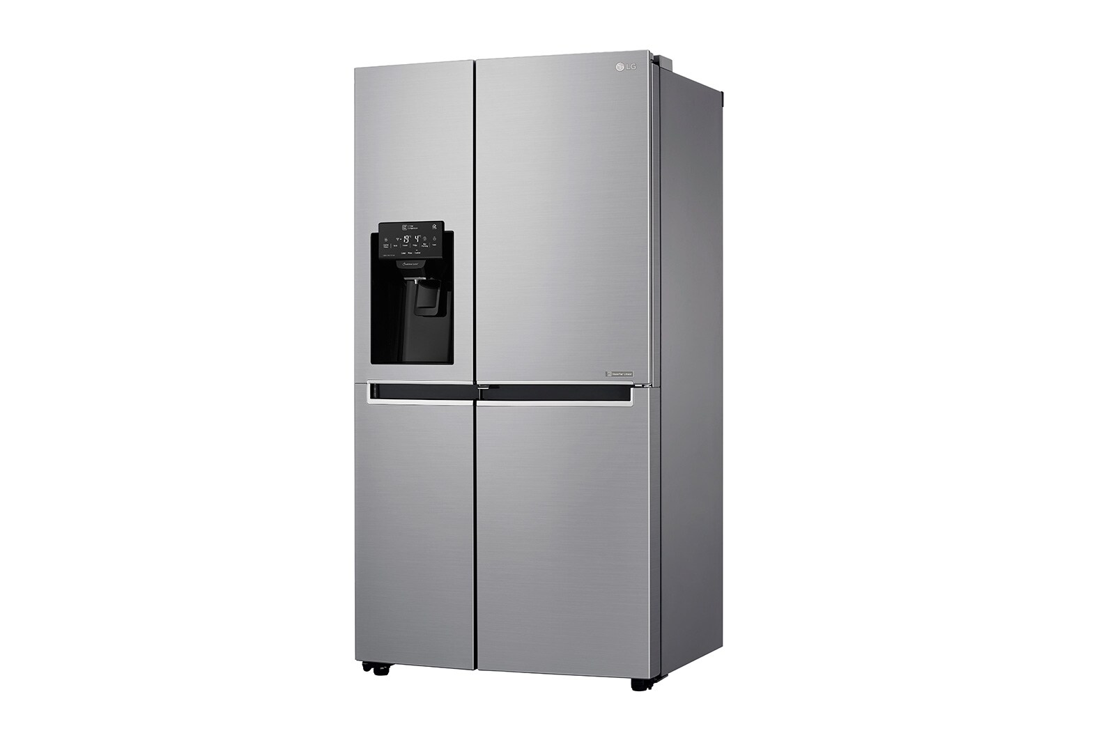 LG Side-by-Side mit Door-in-Door ® | Eis-, Crushed Ice- und Wasserspender | 625 Liter Kapazität | Energieeffizienzklasse F | Interner Wassertank 4L | Steel | GSJ761PZBG, GSJ761PZBG