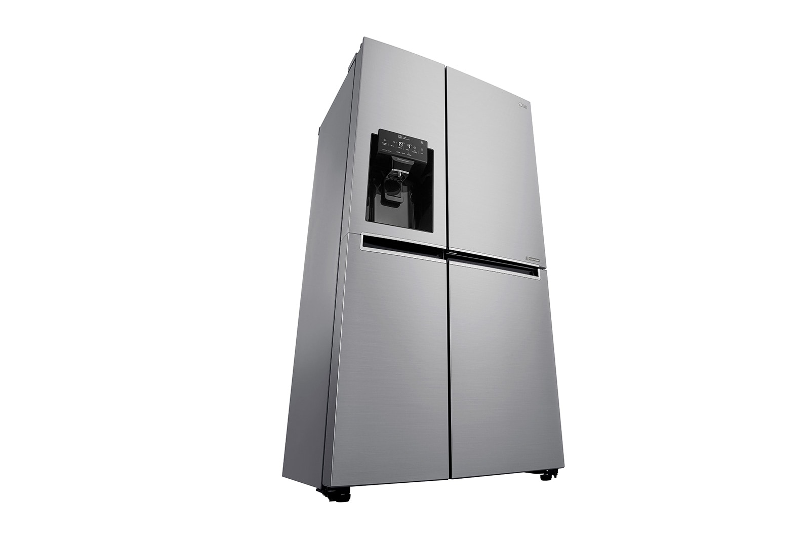 LG Side-by-Side mit Door-in-Door ® | Eis-, Crushed Ice- und Wasserspender | 625 Liter Kapazität | Energieeffizienzklasse F | Interner Wassertank 4L | Steel | GSJ761PZBG, GSJ761PZBG