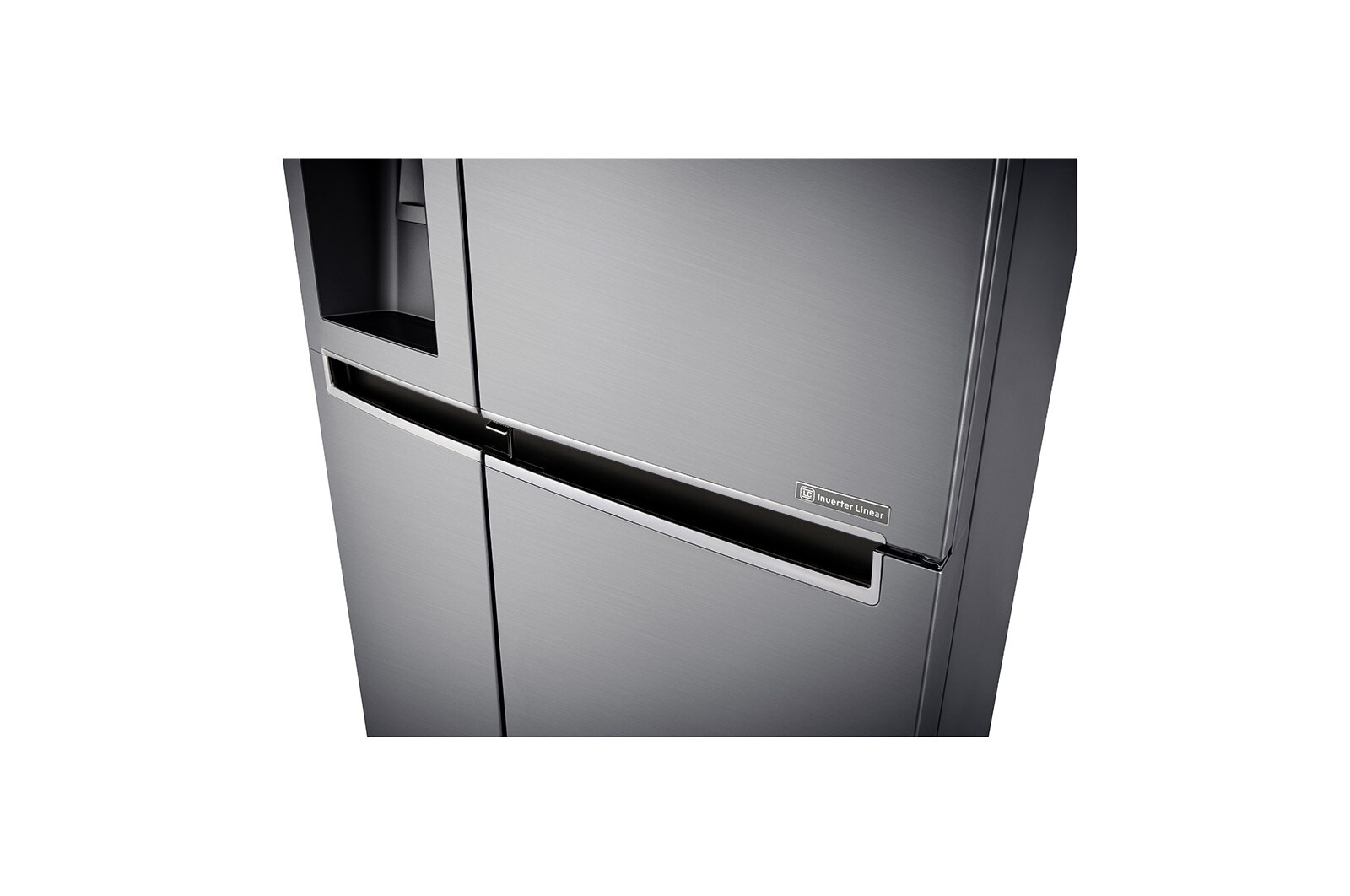 LG Side-by-Side mit Door-in-Door ® | Eis-, Crushed Ice- und Wasserspender | 625 Liter Kapazität | Energieeffizienzklasse F | Interner Wassertank 4L | Steel | GSJ761PZBG, GSJ761PZBG