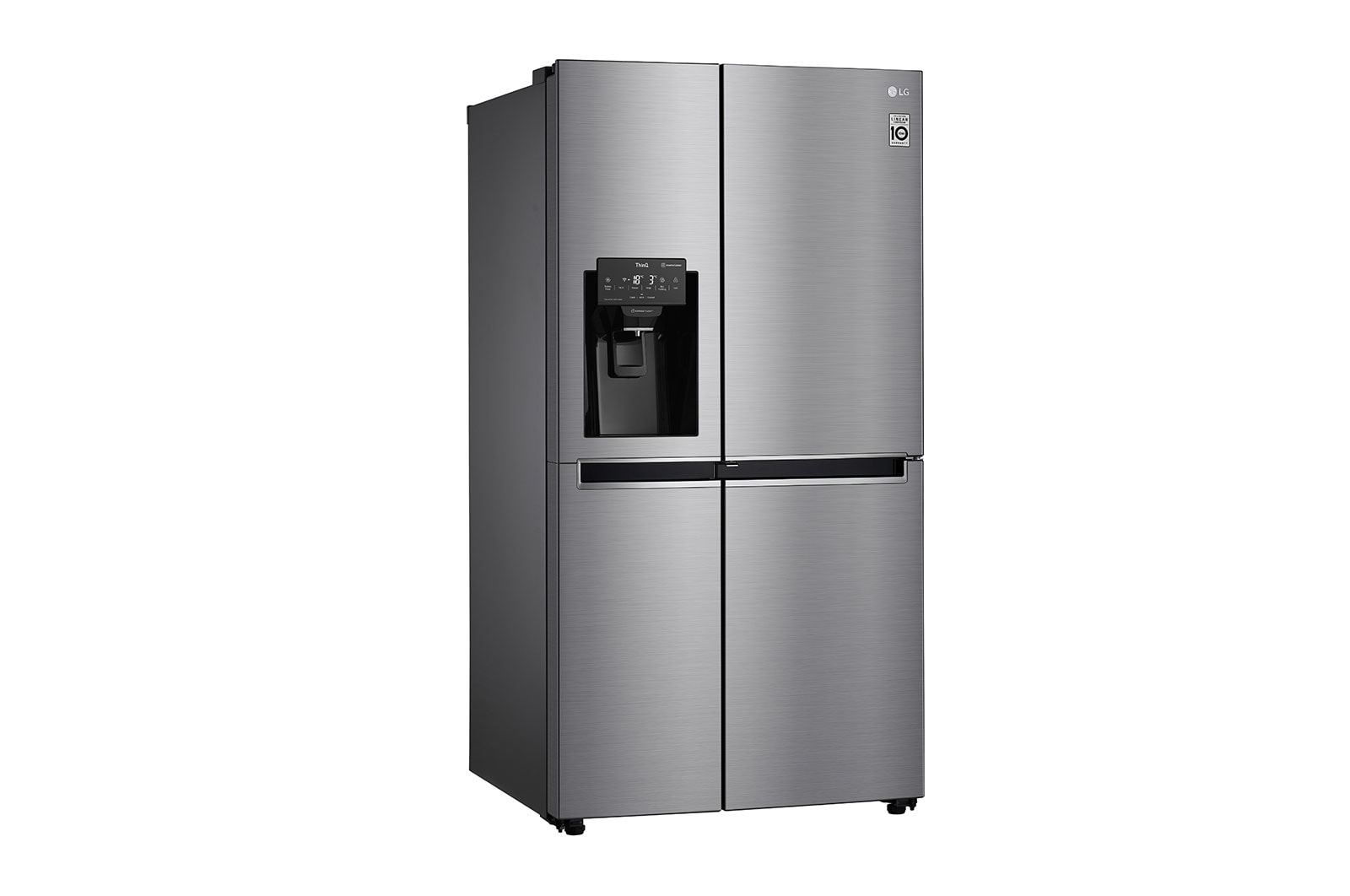 LG Side-by-Side mit Door-in-Door® | Eis-, Crushed Ice- und Wasserspender | 625 Liter Kapazität | Energieeffizienzklasse E | Wassertank | Steel | GSJ761PZEE, GSJ761PZEE