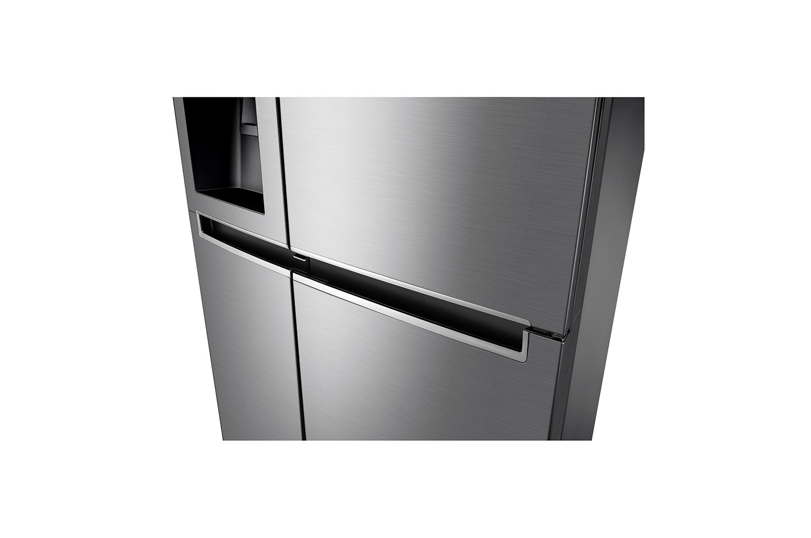 LG Side-by-Side mit Door-in-Door® | Eis-, Crushed Ice- und Wasserspender | 625 Liter Kapazität | Energieeffizienzklasse E | Wassertank | Steel | GSJ761PZEE, GSJ761PZEE