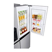 LG Side-by-Side mit Door-in-Door® | Eis-, Crushed Ice- und Wasserspender | 625 Liter Kapazität | Energieeffizienzklasse E | Wassertank | Steel | GSJ761PZEE, GSJ761PZEE
