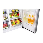 LG Side-by-Side mit Door-in-Door® | Eis-, Crushed Ice- und Wasserspender | 625 Liter Kapazität | Energieeffizienzklasse E | Wassertank | Steel | GSJ761PZEE, GSJ761PZEE