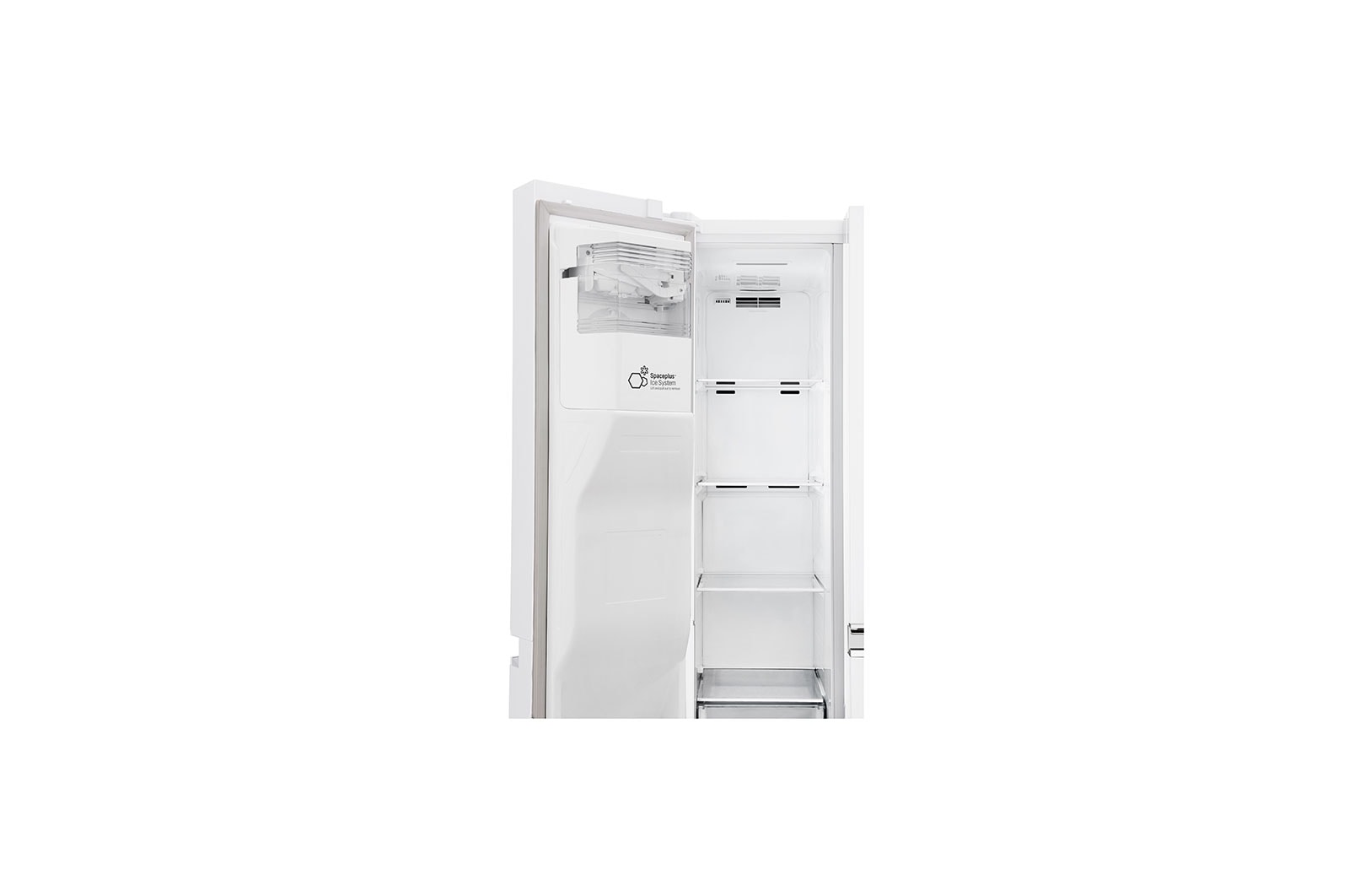 LG Side-by-Side mit Door-in-Door ® |  Eis-, Crushed Ice- und Wasserspender  | 625 Liter Kapazität | Energieeffizienzklasse E | Interner Wassertank 4L | Premium Weiß | GSJ761SWZE, GSJ761SWZE