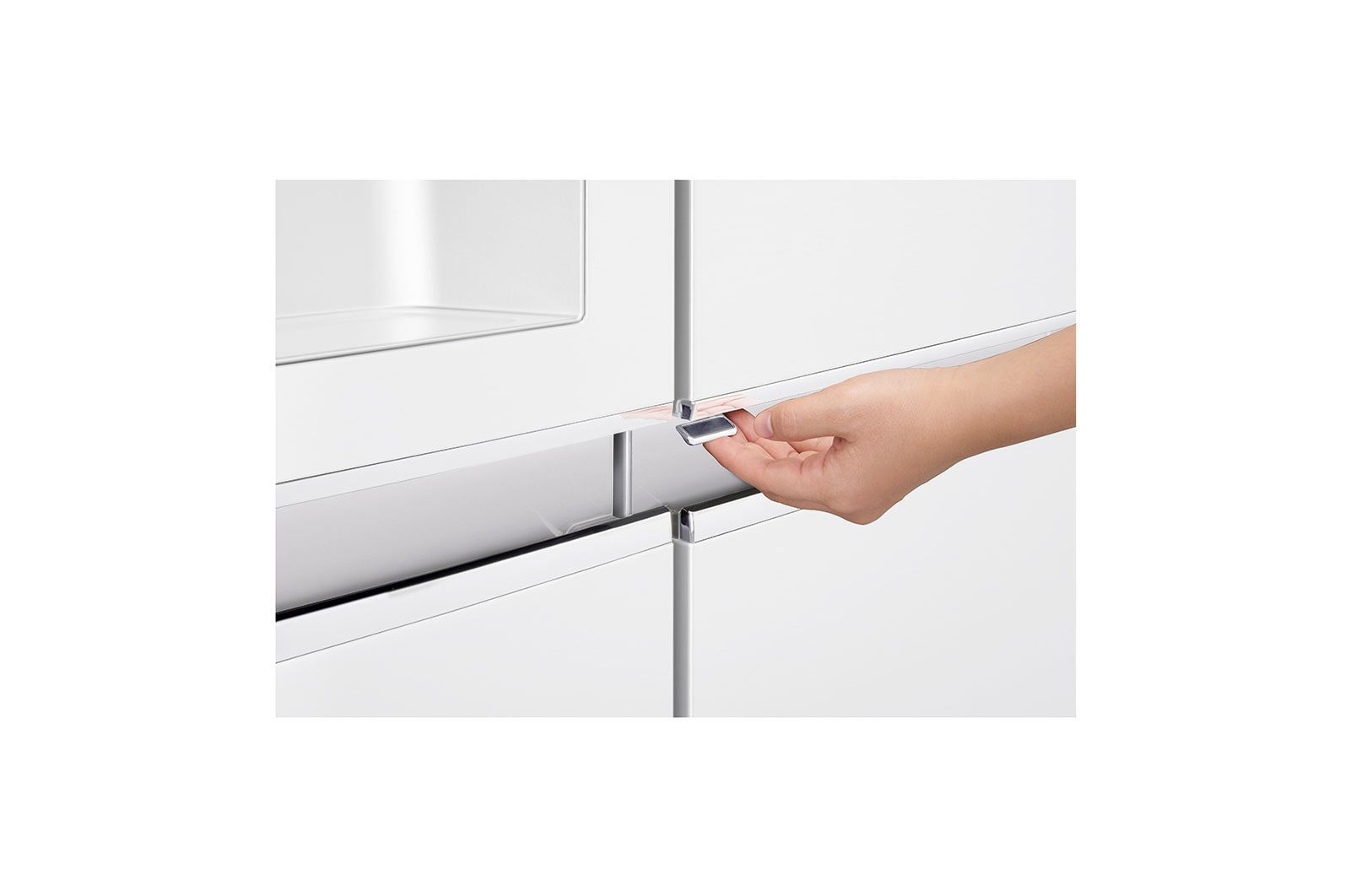 LG Side-by-Side mit Door-in-Door ® |  Eis-, Crushed Ice- und Wasserspender  | 625 Liter Kapazität | Energieeffizienzklasse E | Interner Wassertank 4L | Premium Weiß | GSJ761SWZE, GSJ761SWZE