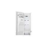LG Side-by-Side mit Door-in-Door ® |  Eis-, Crushed Ice- und Wasserspender  | 625 Liter Kapazität | Energieeffizienzklasse E | Interner Wassertank 4L | Premium Weiß | GSJ761SWZE, GSJ761SWZE