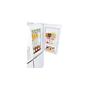 LG Side-by-Side mit Door-in-Door ® |  Eis-, Crushed Ice- und Wasserspender  | 625 Liter Kapazität | Energieeffizienzklasse E | Interner Wassertank 4L | Premium Weiß | GSJ761SWZE, GSJ761SWZE