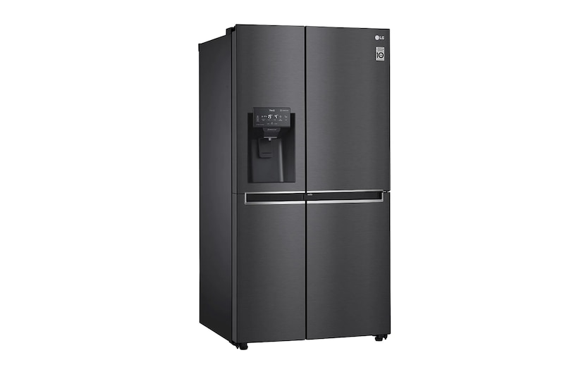 LG Side-by-Side mit Door-in-Door ® | Eis-, Crushed Ice- und Wasserspender | 625 Liter Kapazität | Energieeffizienzklasse E | Interner Wassertank 4L | Schwarz | GSJ961MCCZ, GSJ961MCCZ