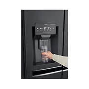 LG Side-by-Side mit Door-in-Door ® | Eis-, Crushed Ice- und Wasserspender | 625 Liter Kapazität | Energieeffizienzklasse E | Interner Wassertank 4L | Schwarz | GSJ961MCCZ, GSJ961MCCZ