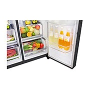 LG Side-by-Side mit Door-in-Door ® | Eis-, Crushed Ice- und Wasserspender | 625 Liter Kapazität | Energieeffizienzklasse E | Interner Wassertank 4L | Schwarz | GSJ961MCCZ, GSJ961MCCZ