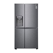 LG Side-by-Side mit Door-in-Door ® | Eis-, Crushed Ice- und Wasserspender | 634 Liter Kapazität | Energieeffizienzklasse F | Festwasseranschluss | Platinum Silver |  GSJV30DSXF , GSJV30DSXF