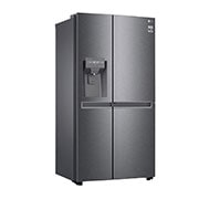 LG Side-by-Side mit Door-in-Door ® | Eis-, Crushed Ice- und Wasserspender | 634 Liter Kapazität | Energieeffizienzklasse F | Festwasseranschluss | Platinum Silver |  GSJV30DSXF , GSJV30DSXF