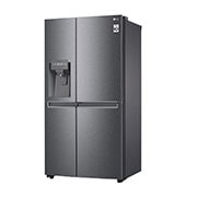 LG Side-by-Side mit Door-in-Door ® | Eis-, Crushed Ice- und Wasserspender | 634 Liter Kapazität | Energieeffizienzklasse F | Festwasseranschluss | Platinum Silver |  GSJV30DSXF , GSJV30DSXF