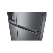 LG Side-by-Side mit Door-in-Door ® | Eis-, Crushed Ice- und Wasserspender | 634 Liter Kapazität | Energieeffizienzklasse F | Festwasseranschluss | Platinum Silver |  GSJV30DSXF , GSJV30DSXF