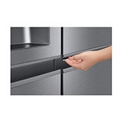 LG Side-by-Side mit Door-in-Door® | Eis-, Crushed Ice- und Wasserspender | 634 Liter Kapazität | Energieeffizienzklasse E | Interner Wassertank 4L | Dark Graphite | GSJV31DSXE, GSJV31DSXE