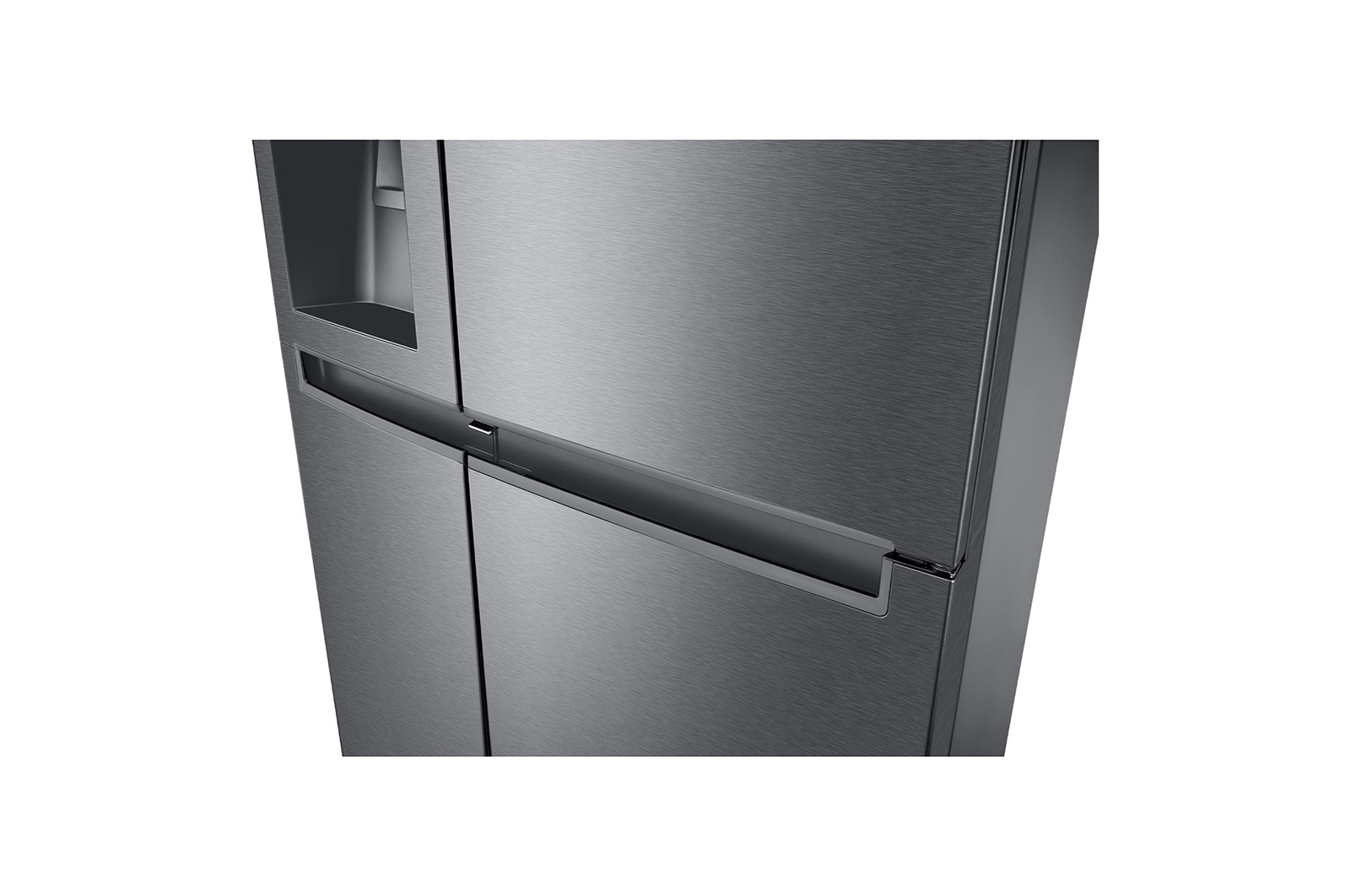 LG Side-by-Side mit Door-in-Door® | Eis-, Crushed Ice- und Wasserspender | 634 Liter Kapazität | Energieeffizienzklasse F | Interner Wassertank 4L | Dark Graphite | GSJV31DSXF , GSJV31DSXF