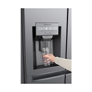 LG Side-by-Side mit Door-in-Door® | Eis-, Crushed Ice- und Wasserspender | 634 Liter Kapazität | Energieeffizienzklasse F | Interner Wassertank 4L | Dark Graphite | GSJV31DSXF , GSJV31DSXF