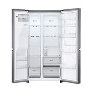 LG Side-by-Side mit Door-in-Door® | Eis-, Crushed Ice- und Wasserspender | 634 Liter Kapazität | Energieeffizienzklasse F | Interner Wassertank 4L | Dark Graphite | GSJV31DSXF , GSJV31DSXF