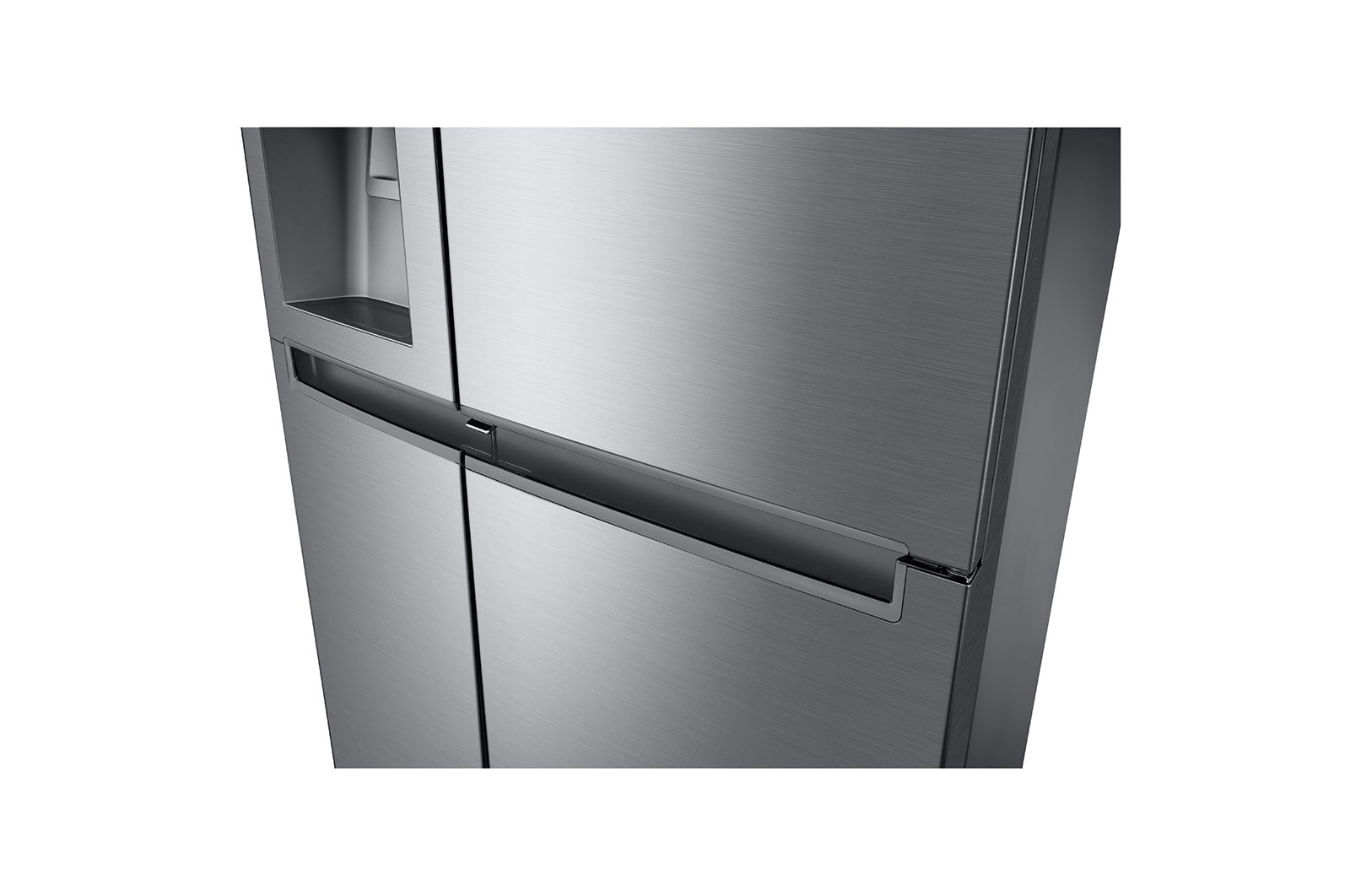 LG Side-by-Side mit Door-in-Door ® | Eis-, Crushed Ice- und Wasserspender | 634 Liter Kapazität | Energieeffizienzklasse F | Interner Wassertank 4L | Platinum Silver |  GSJV31PZXF , GSJV31PZXF