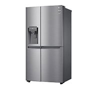 LG Side-by-Side mit Door-in-Door ® | Eis-, Crushed Ice- und Wasserspender | 634 Liter Kapazität | Energieeffizienzklasse F | Interner Wassertank 4L | Platinum Silver |  GSJV31PZXF , GSJV31PZXF